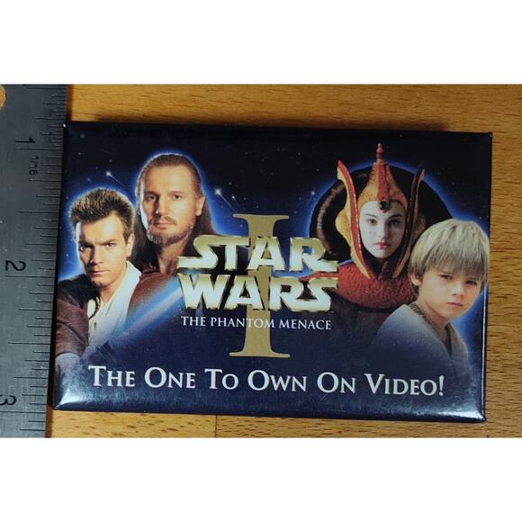 Star Wars Phantom Menace Movie Lapel Pin Badge Button Pinback - 2000 - Picture 4 of 5